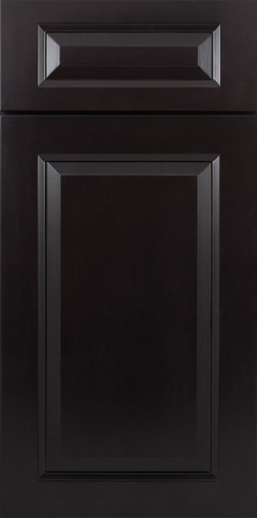 Beveled Black RTA Kitchen Cabinet Discounts 